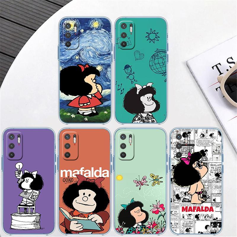 M-Mafalda Transparent Phone Case for Motorola Moto G10 G20 G30 G31 G32 G34 G35 G41 G42 G50 G51 G52 G55 G60 G60S G62 G71 G72 G75