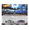 Hot Wheels Premium Lamborghini Aventador Coupe Lamborghini Huracan LP HFF32 2-Pack / 610-4 [Ages 3+] Yellow/Blue 1/64