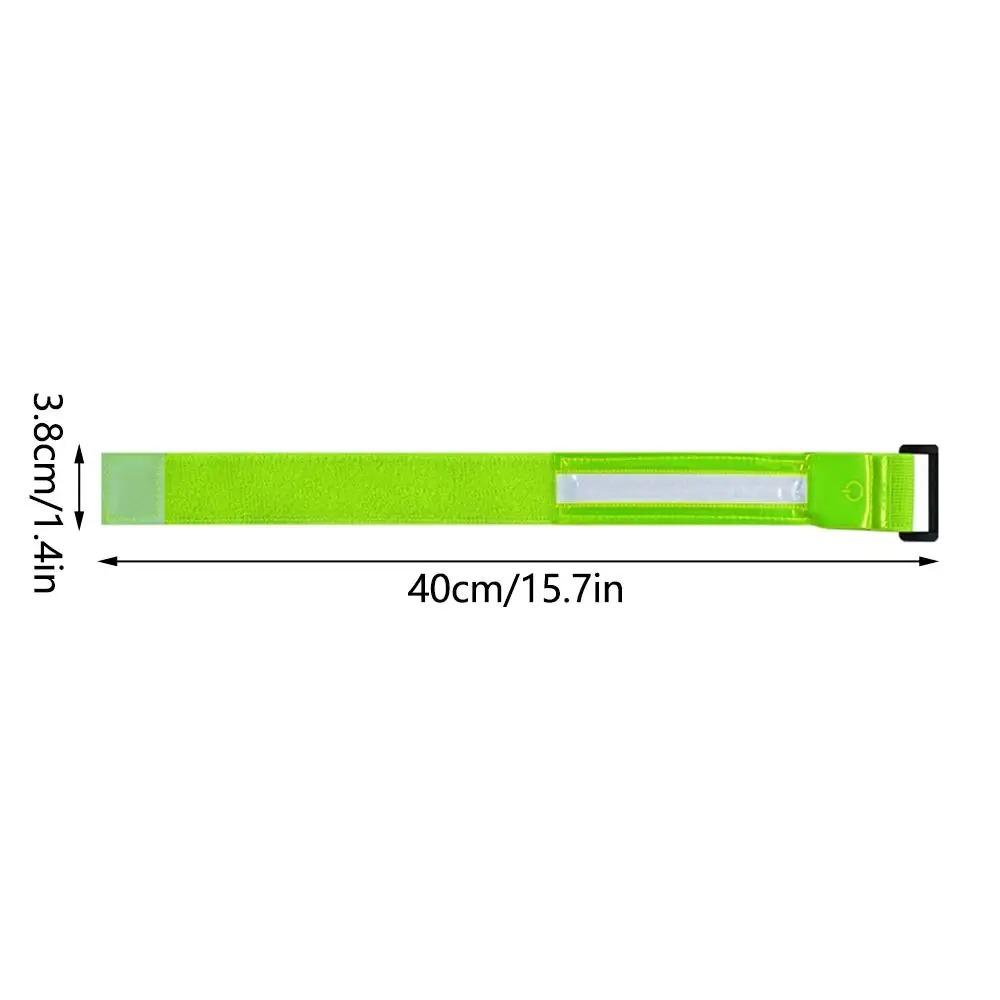 2Pcs Waterproof LED Light Armband 3 Modes Warning Wristband  Cycling Activities