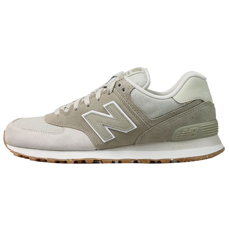 

New Balance Nb 574 Classic Logo Mesh Cushioning Low Top Running Shoes Unisex sneaker Light-Brown ML574SEA 38