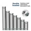 10pcs Stainless steel double-ended advertising nails mirror nails glass nails acrylic screws wall mounting screws solid screws