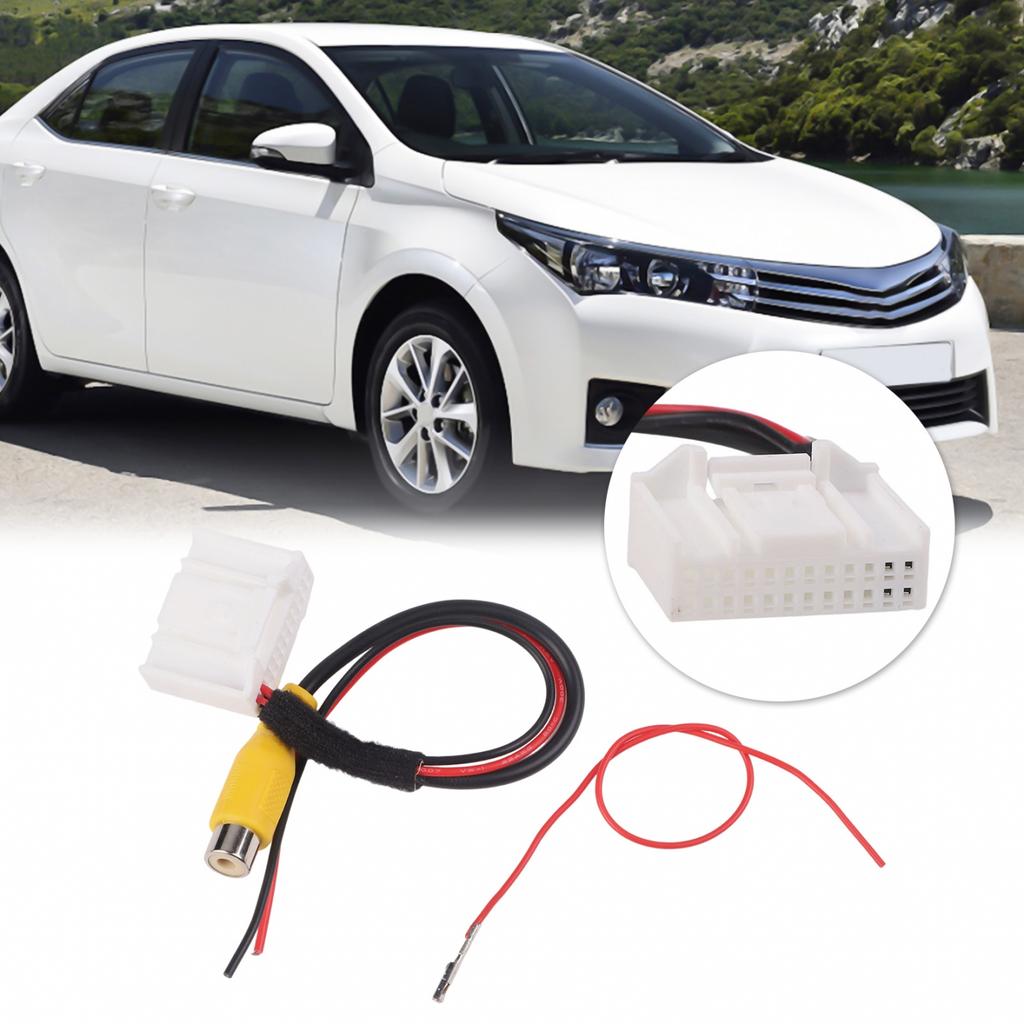 Quick Installation 24 Pin Car Adapter Wire Cable for Toyota Rear View Camera