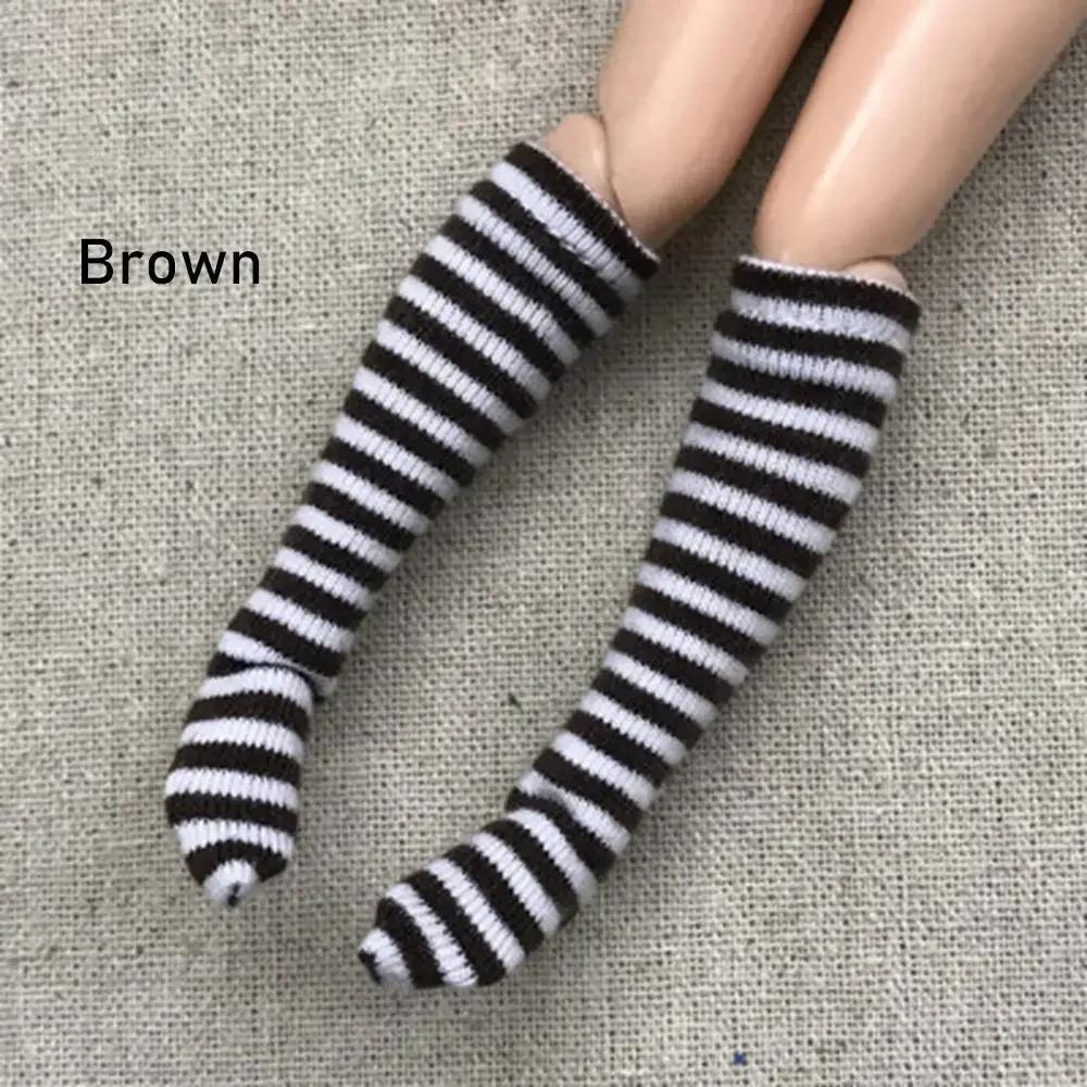 1Pair 2020 New Fashion Stripe Socks for 1/6 Doll Stocking Baby Girls Christmas Gift Toys DIY Doll Clothes Accessories Decor