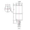 12~1360 RPM High Torque Reduction Electric Motor Micro Speed Geared Motor Eccentric Output Shaft 6V/12V/24V 25GA370