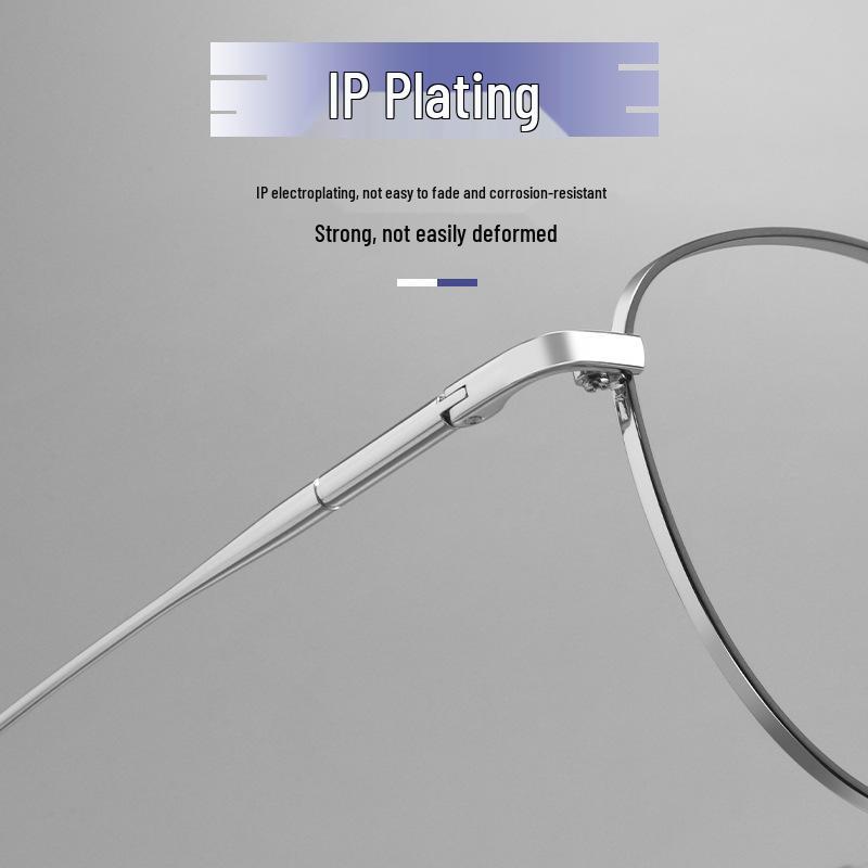 

Ultralight Trendy Color-Changing Myopia Glasses for Men and Women чорний/срібний