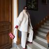 New long fox fur simulation fur winter Internet celebrity plush medium and long fur European and American style women's coat