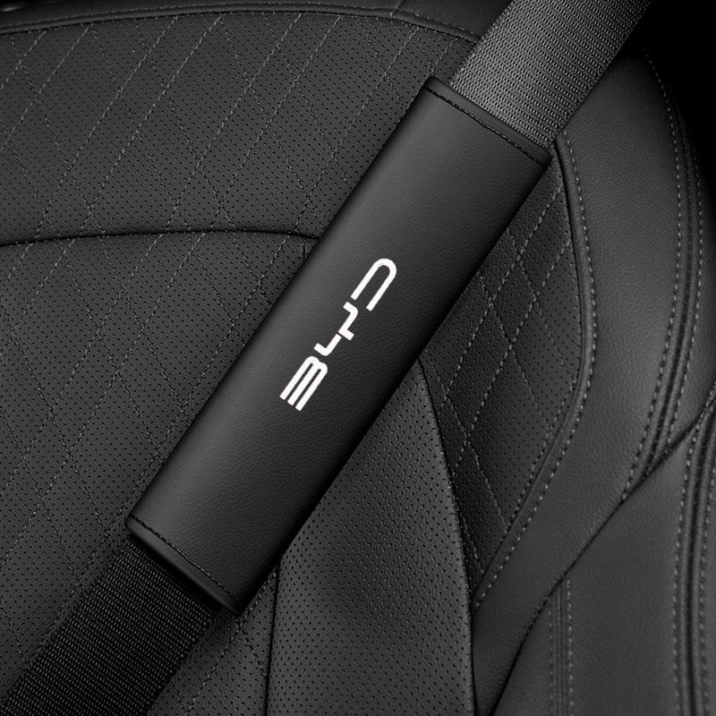 

Car Styling Seat Belt Cover Leather Seatbelt Shoulder Strap Protector Pads For BYD F3 E6 Yuan Plus Atto F0 G3 car Accessories