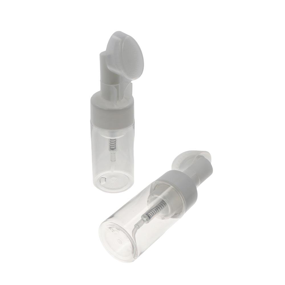 With Silicone Clean Brush Facial Cleanser Bottle Empty Soap Foaming Bottle  Outdoor