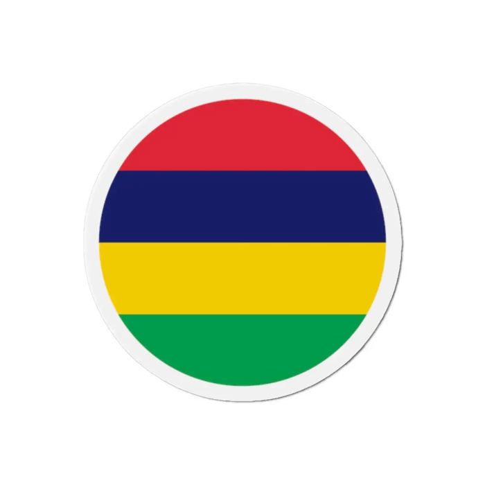 Aimant Rond - Drapeau Île Maurice - 7 Cm - 50 Pièces - Multicolore - Mixte