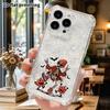 Phone Case: 2D Flat, Fits iPhone 18 17 16 15 14 13 Pro, Transparent Four Corner Protection, Rock Skull, Christmas and Halloween Gift
