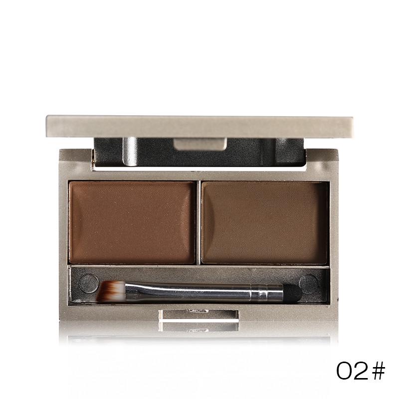 Eyebrow Powder Makeup Waterproof Natural Eyebrow Enhancers Shadow Cosmetic Kit with Brush Mirror