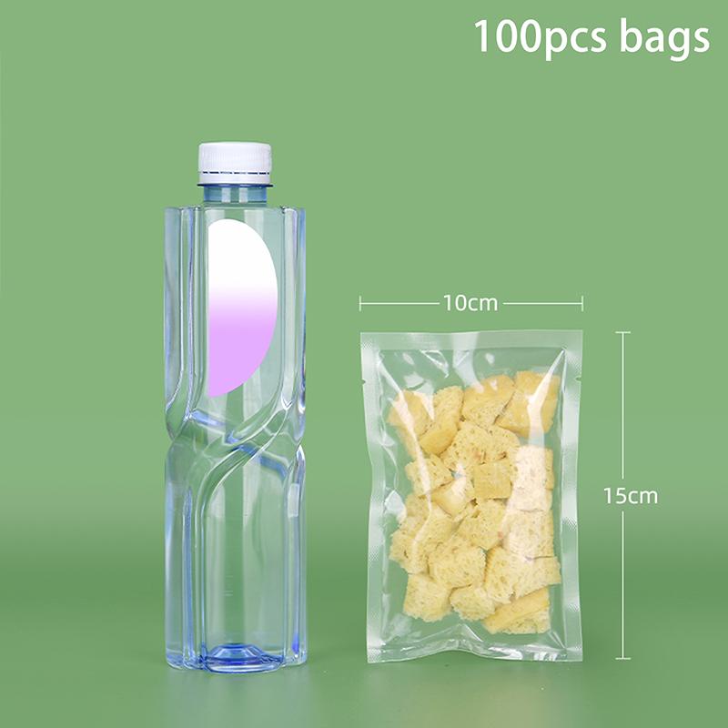 100Pcs Food Vacuum Plastic Sealing Bags Food Preservation Sealed Bag Household Vacuum Sealer Bag