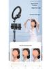Dual Mobile Phone Tripod with Multi-Angle Stand & Fill Light for Outdoor Live Streaming & Photography