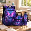 4-Piece Printed School Backpack Set for Kids Teens - All-Over Print Backpacks
