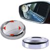 1 Pair Wide Angle Convex Car Auto Blind Spot Round Stick-On Side View Rearview Mirror