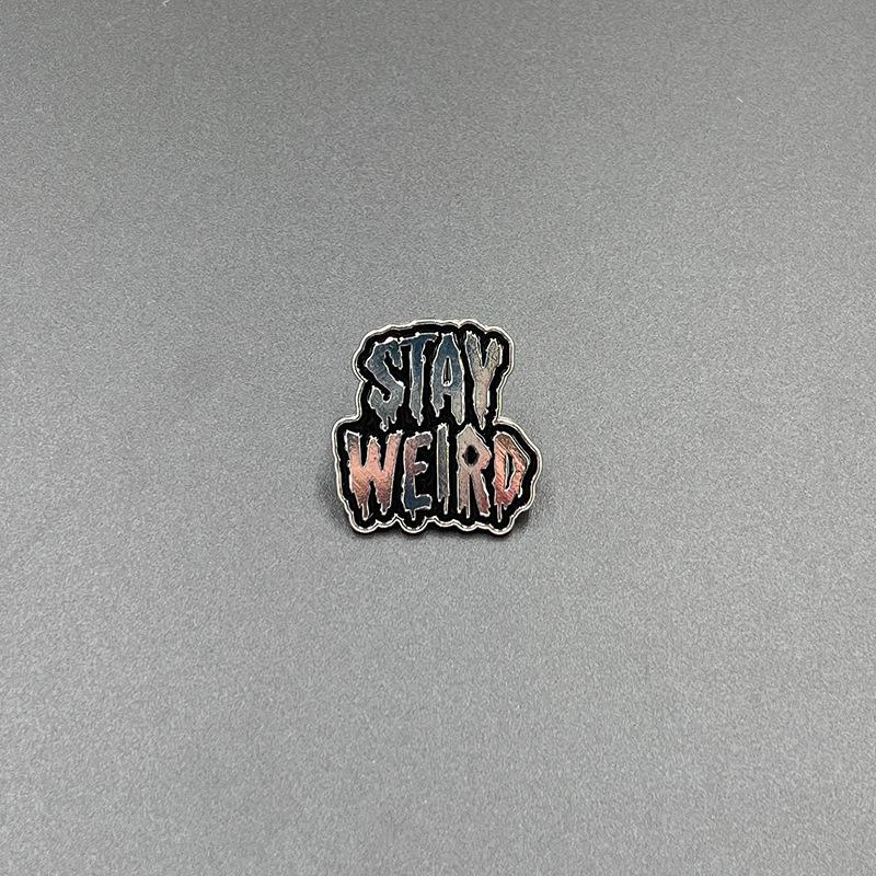 Motivational English Heart Alloy Enamel Brooch: Versatile Accessory for Clothing, Shoes, and Bags