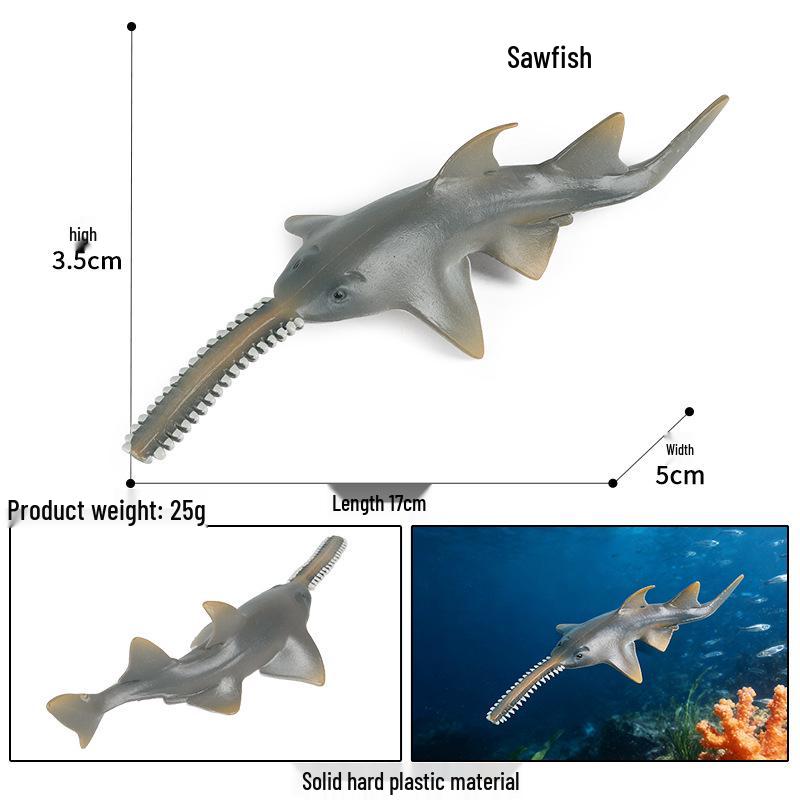 Children's Cognitive Toy: Giant Manta Ray, Stingray, Batfish, Sunfish Figurine