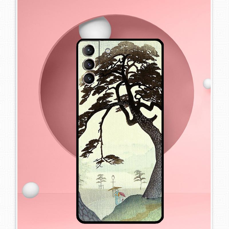 Ukiyo-e Japanese Style Art Case For Samsung Galaxy S25 Ultra S20 S21 S22 S23 S24 Ultra S9 S10 Plus S25 FE Cover Funda