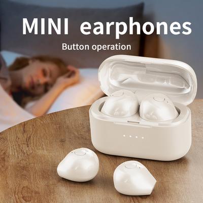 Mini Unsichtbare Kopfhörer Bluetooth-kompatibel 5.4 Kopfhörer Geräuschunterdrückung Winzige Diskrete Versteckte Kopfhörer für Musik Zuhause Arbeit