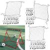 Bounces Back Fußballnetz Fußball Rebounder Netz Rückpraller Fußball Rückprallnetz mit 20 elastischen Seilen für Anfänger Schule
