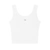 Milano Italian Luxury Sports Series Lifestyle Soft Casual Versatile Slim Fit Tank Top Women Tops Cloud-White F11W525106F-WT