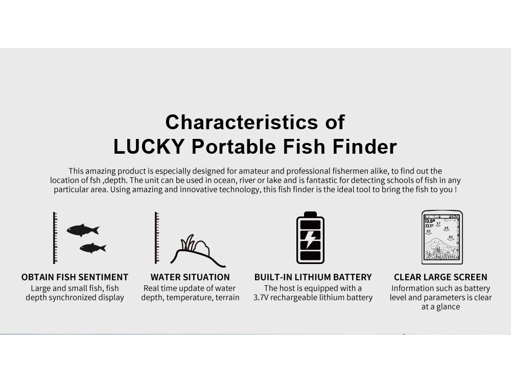 LUCKY Wired Fish Finder with Color Screen