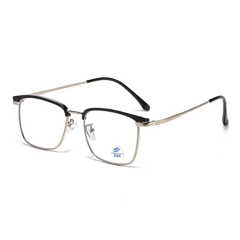 Business Photosensitive Color-Changing Glasses Anti-Blue Light Mirror Splicing Color Technical Men'S Myopia Glasses Frame Sven Women'S Glasses Frame