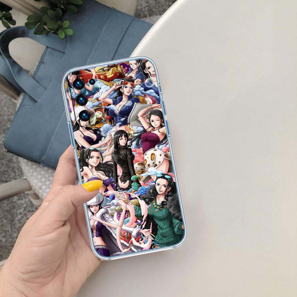 Art One Piece Soft Shell Transparent Phone Case for Motorola Moto Edge 20 30 40 50 S30 Fusion Ultra Pro Neo Lite + G200 G23