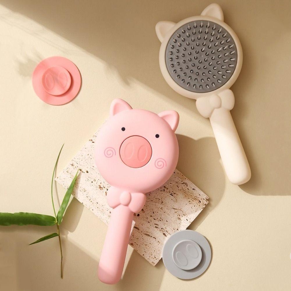 Automatic Cleanup Massage Hair Brush Retractable Scalp Massage Comb Air Cushion Hair Comb  Girls