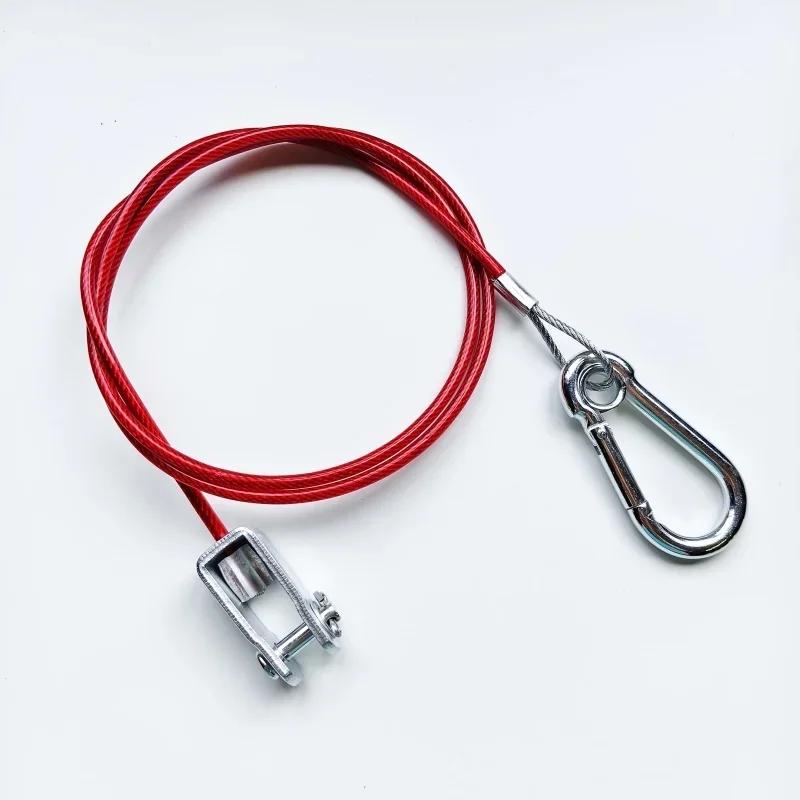 Heavy Duty Durable Stainless Steel Caravan Trailer Breakaway Rope Brake Cable Safety Wire Braked Hitch Accessories Parts Kit.