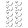 10PCS Stage Light Clamp 77lb Truss Clamp Aluminium Alloy Effortless Install Fits 30 to 52mm OD Pipe