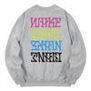 KAN6312 Kmg0048 Khan Street Fleece-Lined Sweatshirt - Gray
