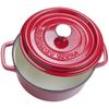Cocotte - xsus - gourmet tools - fonte vitrifiée - 22cm - rouge