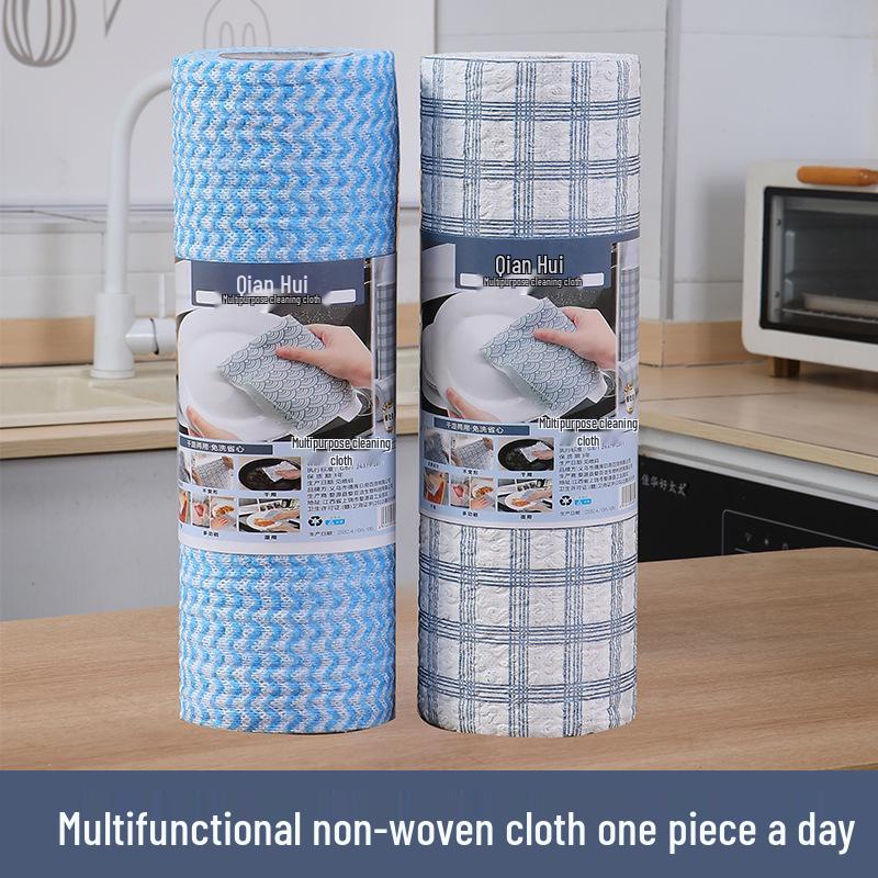 Dual-Use Disposable Kitchen Towels - Durable Wet & Dry Cleaning, Lint-Free