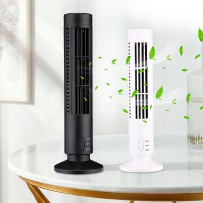 Home Office Mini Bladeless 2 Speed Electric USB Desktop Air Cooling Tower Fan