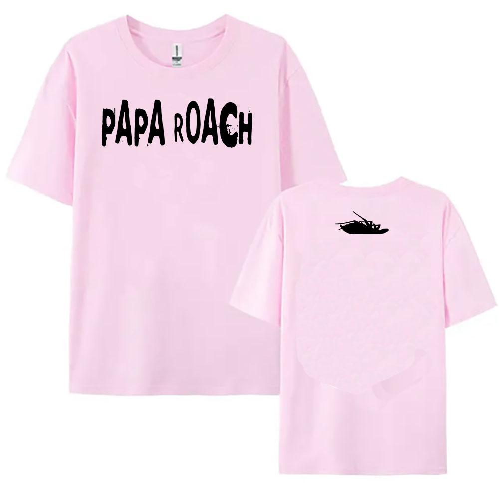 Cotton Summer Tees PAPA ROACH Heavy Mental Band Tshirts Graphic Clothing for Women Short Sleeve Unisex Streetwear O-neck Female Top