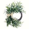 2025 Faux Olive Branch Wreath for Wall Hanging and Home Decoration