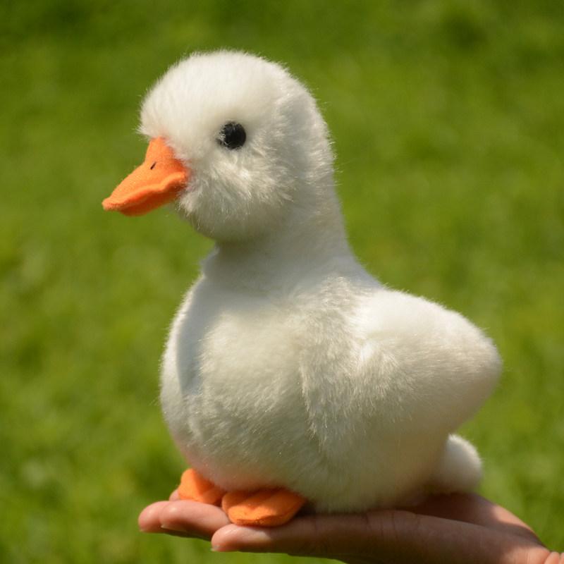 17x17cm Realistisches Enten-Stofftier Niedliches Kleines Gelbes Enten-Stofftier Quakende Ente Spielzeug Geburtstagsgeschenk
