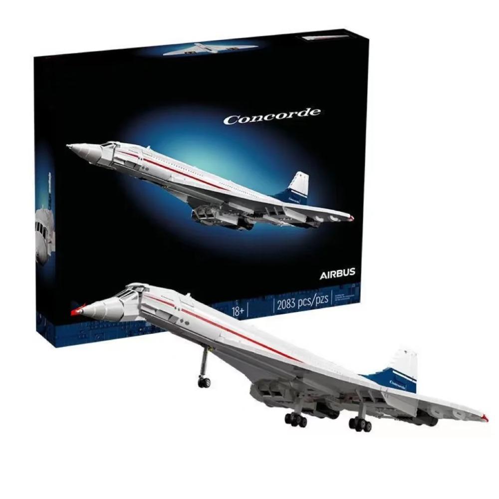 

10318 Конструкторы Concorde Airbus, техническая модель самолета 105 см, кирпичная обучающая игрушка для детей, подарки на день рождения, Рождество