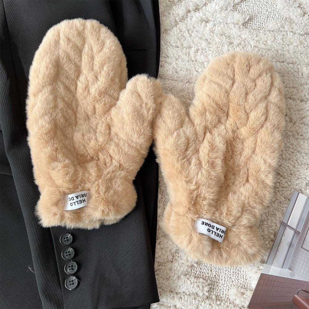 

Плюшевые Утепленные Женские Снежные Перчатки без Пальцев для Мотоциклетной Езды Зимние Детские Перчатки для Мальчиков Style 2