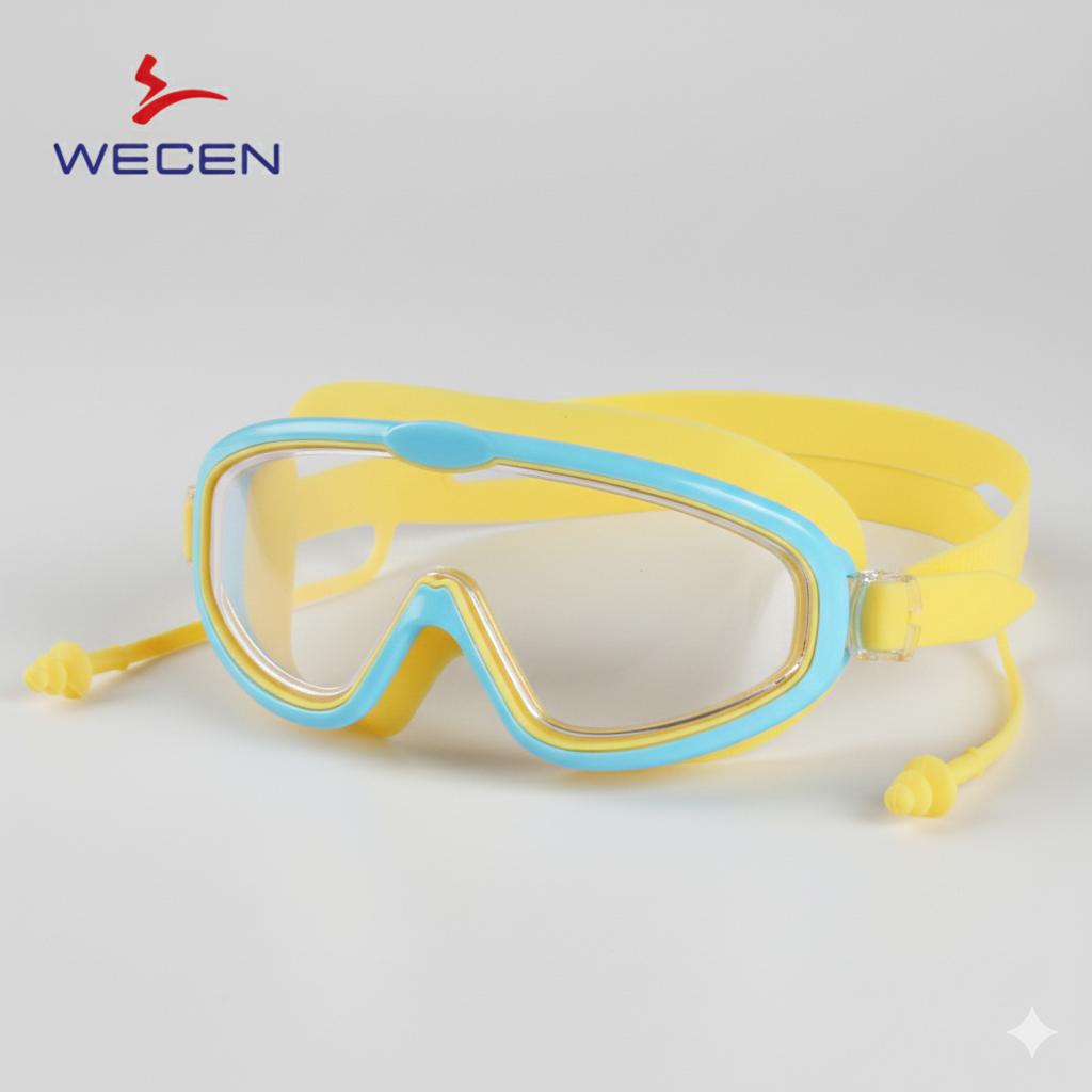 Swimming Goggles Waterproof UV Protection PC Lens Anti-Fog Single Lens Mask for Scuba Diving Universal