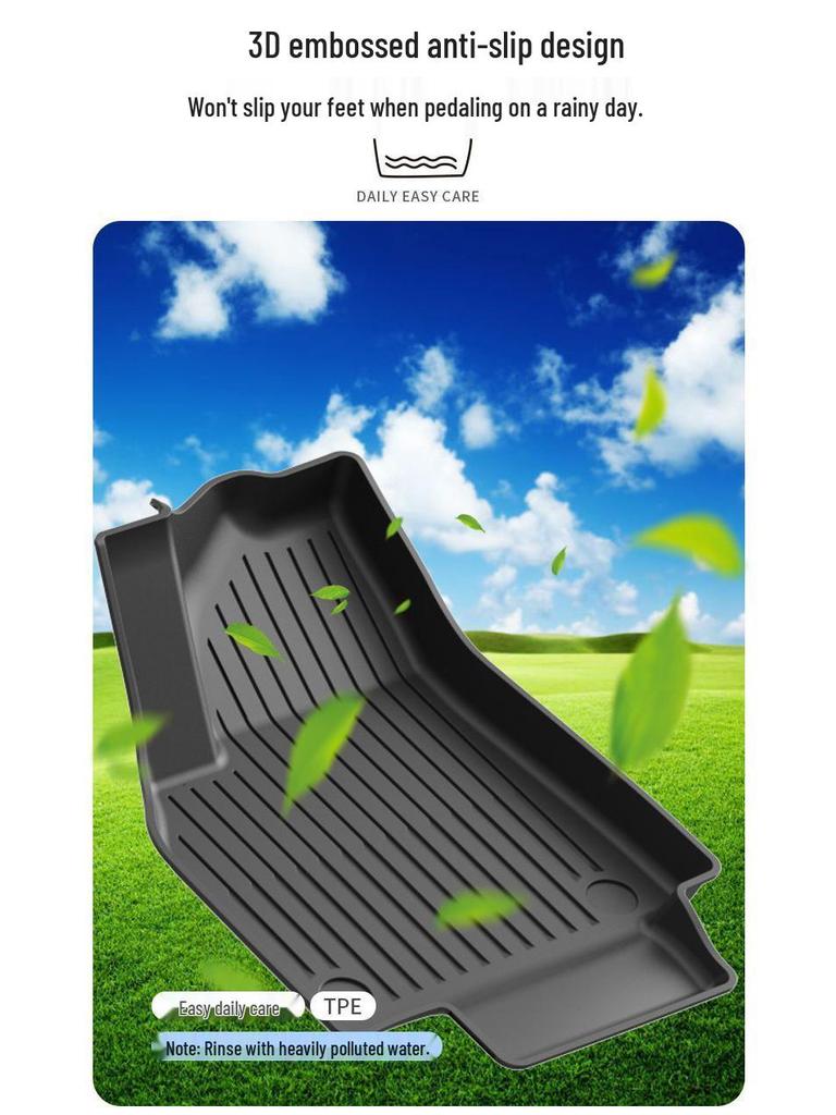 25 Tesla Model 3 (2023) TPE Floor and Trunk Mats - Full Coverage Accessories