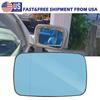Driver/Passenger Side Blue Mirror Glass For BMW E46 E39Tinted W/Holder Heated.