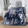 J-Jujutsu Kaisen Cartone Animato Anime Plaid Coperta Bambini Super Morbida per Divano Viaggio Divano Picnic Coperta in Flanella Regalo di Compleanno