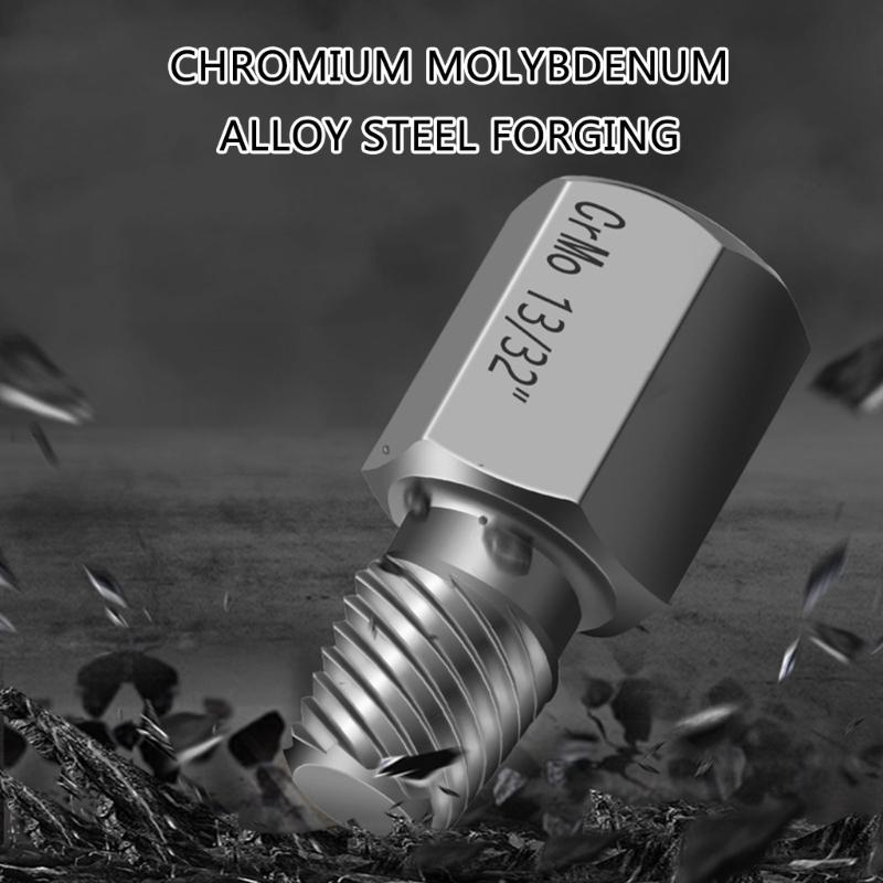 9/26Pcs Damaged Screw Extractors Set Stripped Screw Extractors Set for Broken Bolt Screw Extractors Removers Tool Extens