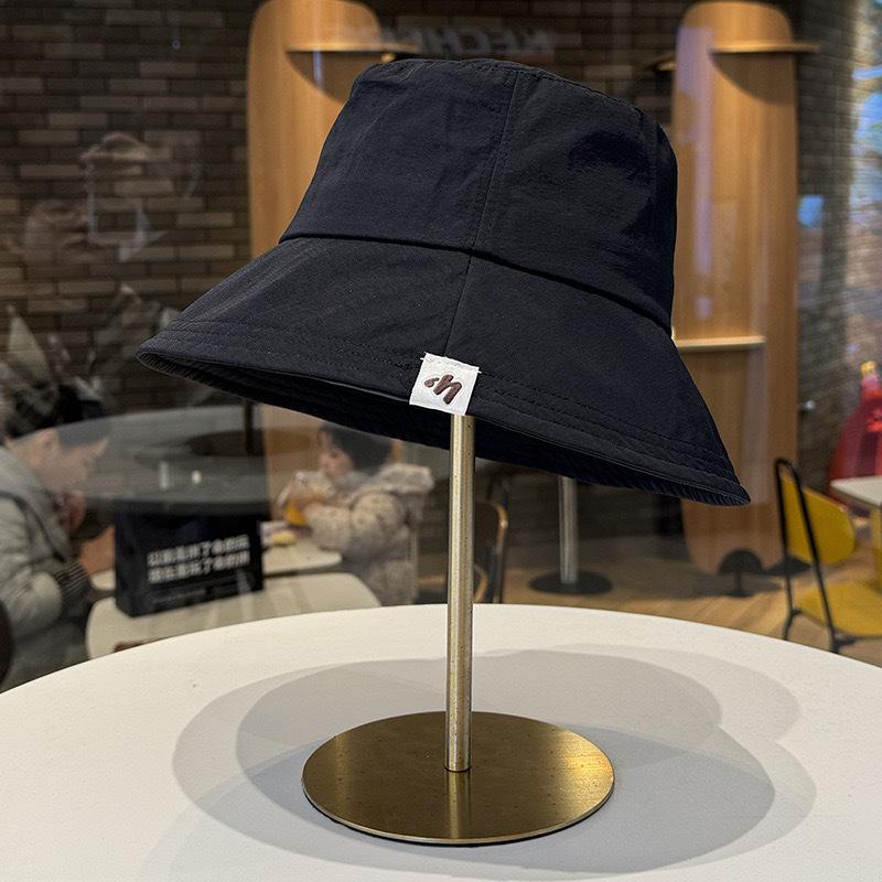 

New bucket hat women s full face with foldable summer outdoor face small brim anti-ultraviolet sun protection hat M（56-58cm） чёрный
