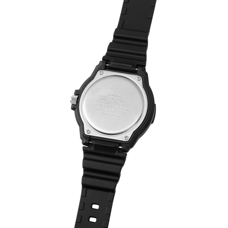 Casio STANDARD Series Waterproof Movement Rose Gold Scale Quartz Movement Resin Strap Japanese and Korean Watch Men's Watch Blue Dial MRW-200H-2B3
