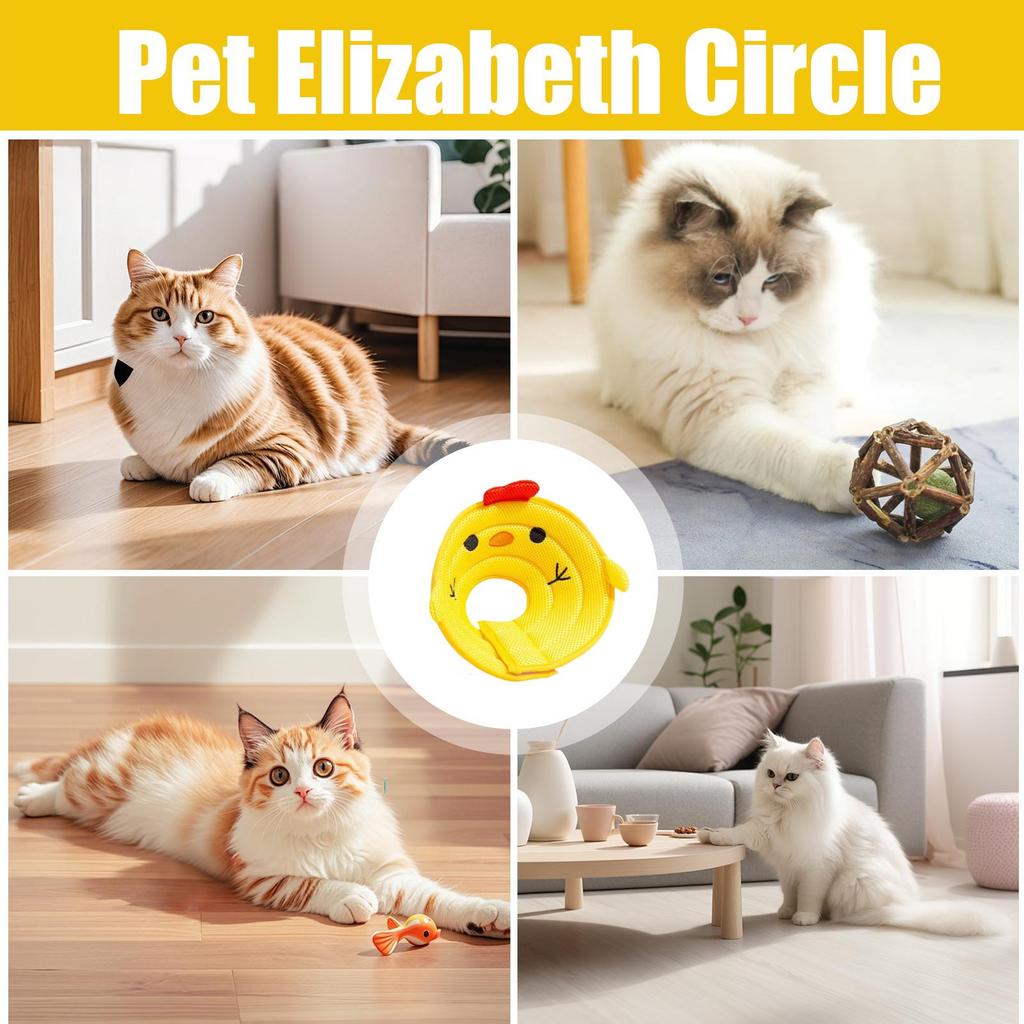 Dog Cone Collar Cat Neck Wound Cover Pet Protective Neck Cover Stop Licking Wound for Medium Animals Puppies Kittens Small