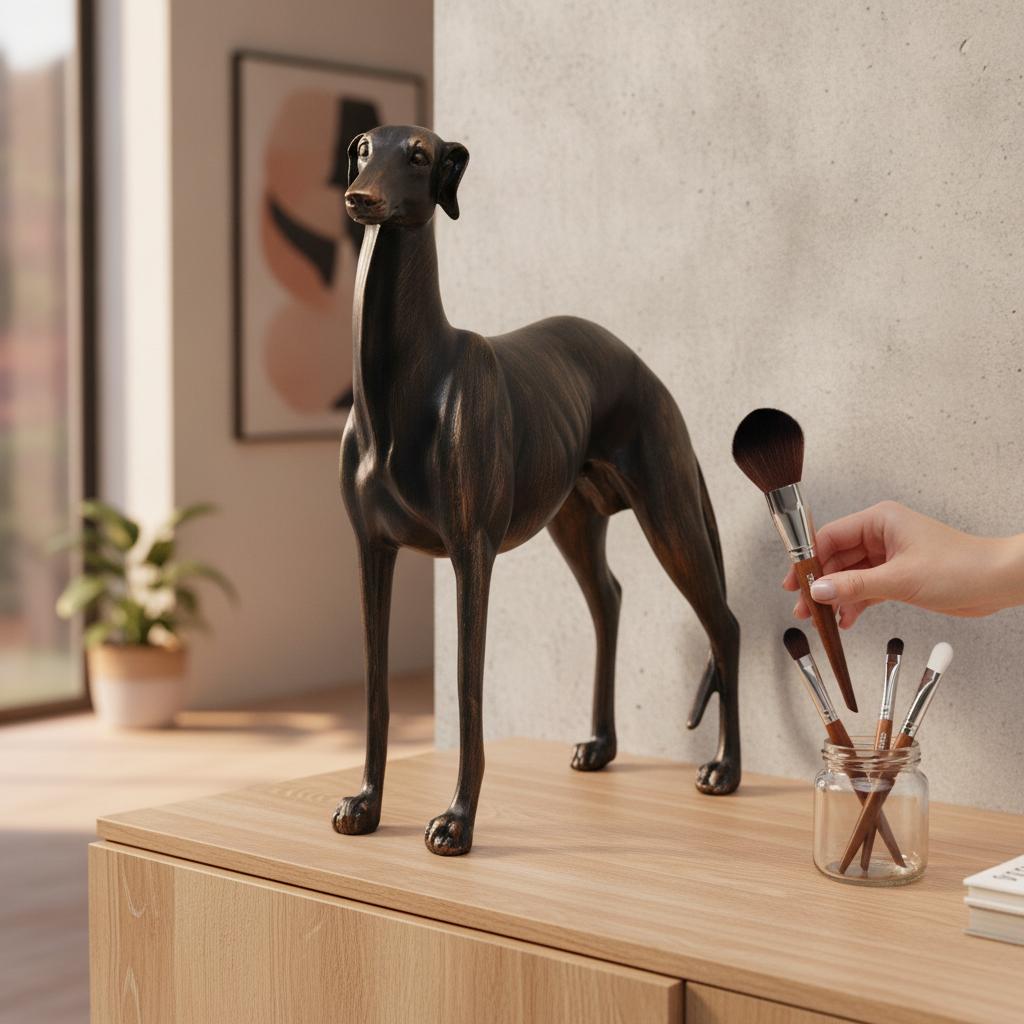 Greyhound Dog Statue Resin Animal Figurine Home Decor Table Centerpiece Sculpture Desk Figure Living