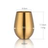304 Stainless Steel Beer Mug Cold Drinks Single Layer Titanium Plating Wine Glasses 500ML Big Belly Water Cup Bar Supplies